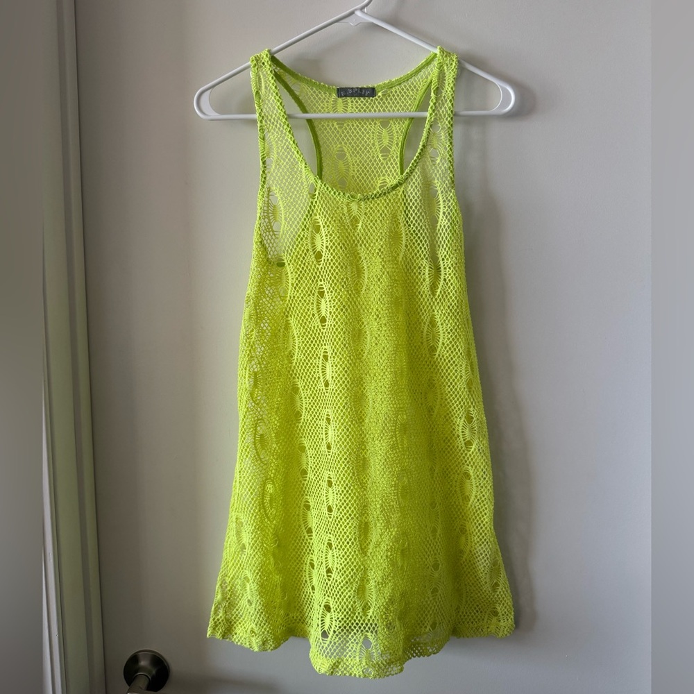 Banana Split Crochet Racerback Swim Coverup